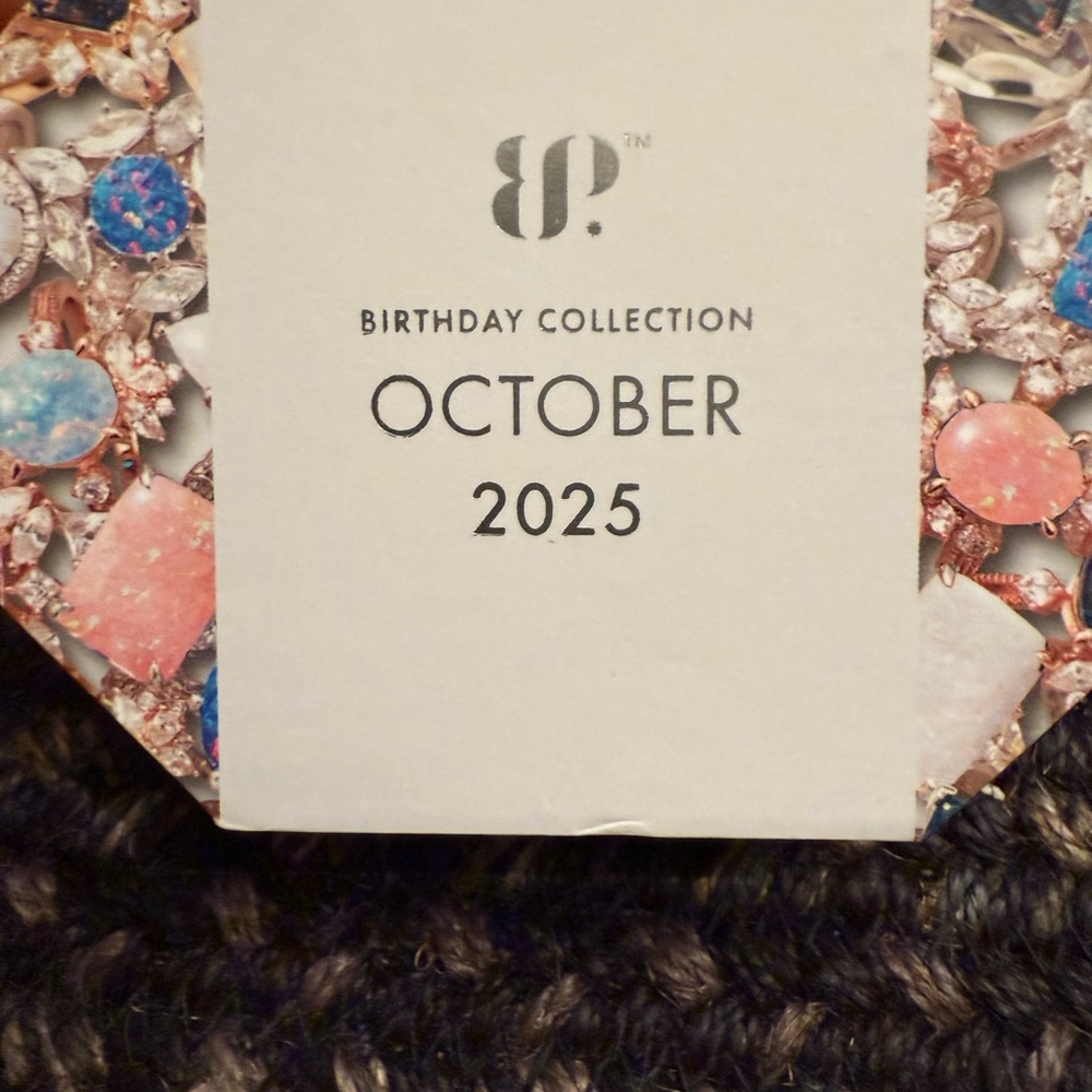 Bomb Party 2025 October Birthday necklace Carrying the Shine NWT - Picture 4 of 4